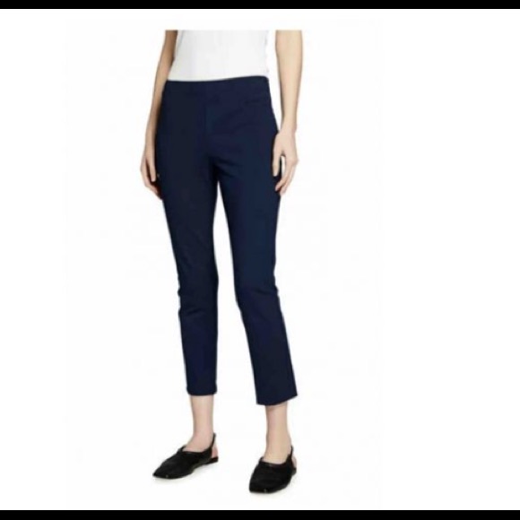 Theory Belisa virgin wool navy cropped pants sz 4 - Picture 4 of 10
